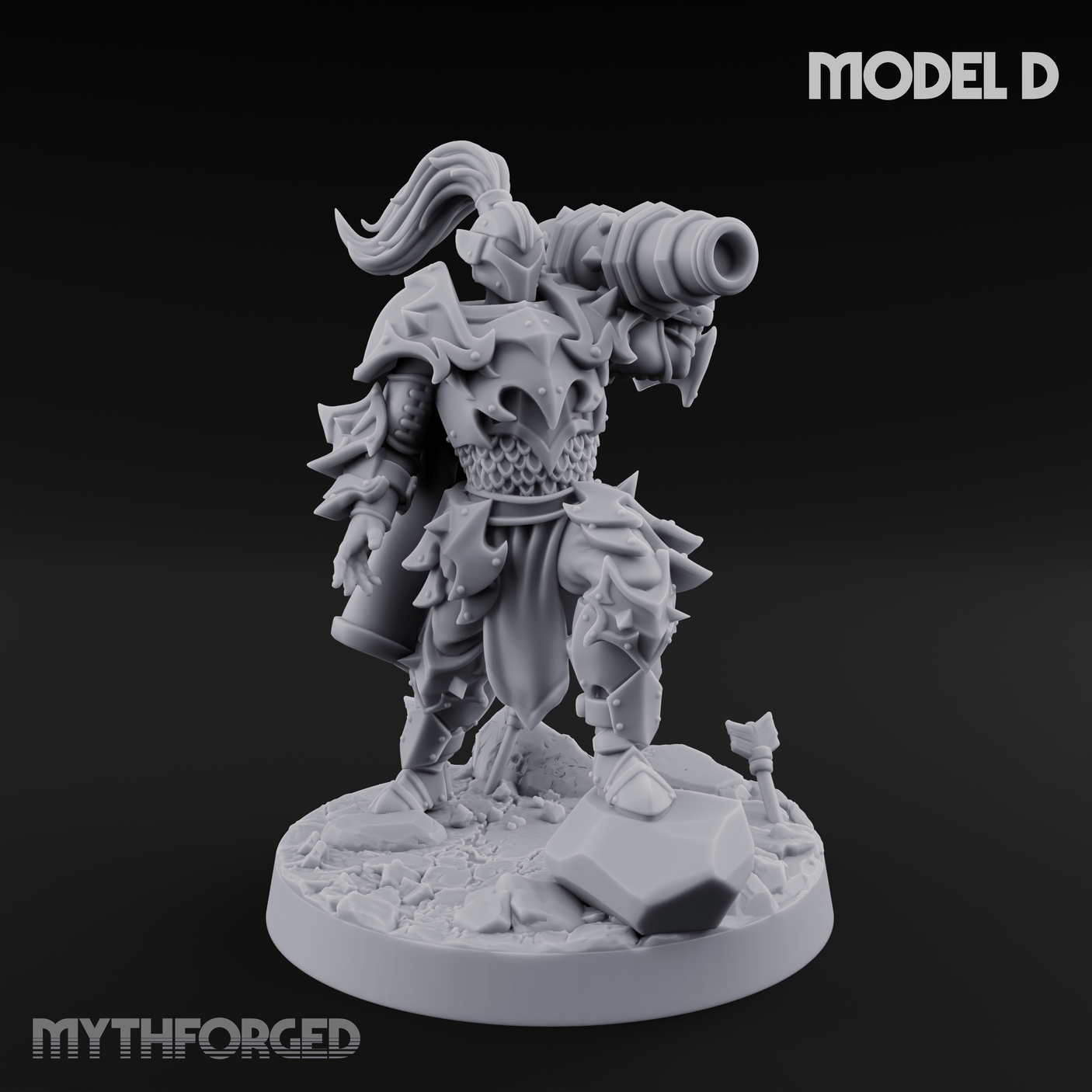 Cannon Crowned Sentinels D Miniature for Dungeons and Dragons, Pathfinder or other TTRPGs