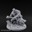Door Smashing Maul Swinging Human Brute Miniature for Dungeons and Dragons, Pathfinder or other TTRPGs