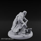 Door Smashing Maul Swinging Human Brute Miniature for Dungeons and Dragons, Pathfinder or other TTRPGs