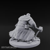 Door Smashing Maul Swinging Human Brute Miniature for Dungeons and Dragons, Pathfinder or other TTRPGs