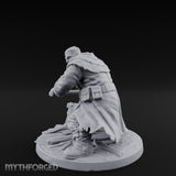 Door Smashing Maul Swinging Human Brute Miniature for Dungeons and Dragons, Pathfinder or other TTRPGs