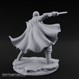 Palm Raised Casting Human Monk Miniature for Dungeons and Dragons, Pathfinder or other TTRPGs