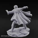 Palm Raised Casting Human Monk Miniature for Dungeons and Dragons, Pathfinder or other TTRPGs