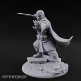 Palm Raised Casting Human Monk Miniature for Dungeons and Dragons, Pathfinder or other TTRPGs