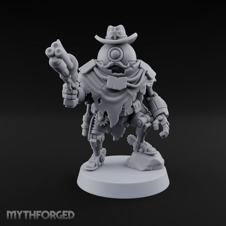 Double Barrelled Warforged Deputy Miniature for Dungeons and Dragons, Pathfinder or other TTRPGs