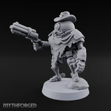 Double Barrelled Warforged Deputy Miniature for Dungeons and Dragons, Pathfinder or other TTRPGs