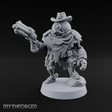 Double Barrelled Warforged Deputy Miniature for Dungeons and Dragons, Pathfinder or other TTRPGs