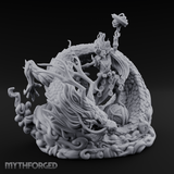 Wand Wielding Dragon Taming Sorcerer Miniature for Dungeons and Dragons, Pathfinder or other TTRPGs