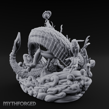 Wand Wielding Dragon Taming Sorcerer Miniature for Dungeons and Dragons, Pathfinder or other TTRPGs