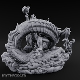 Wand Wielding Dragon Taming Sorcerer Miniature for Dungeons and Dragons, Pathfinder or other TTRPGs