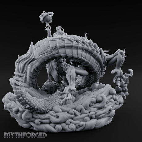 Wand Wielding Dragon Taming Sorcerer Miniature for Dungeons and Dragons, Pathfinder or other TTRPGs