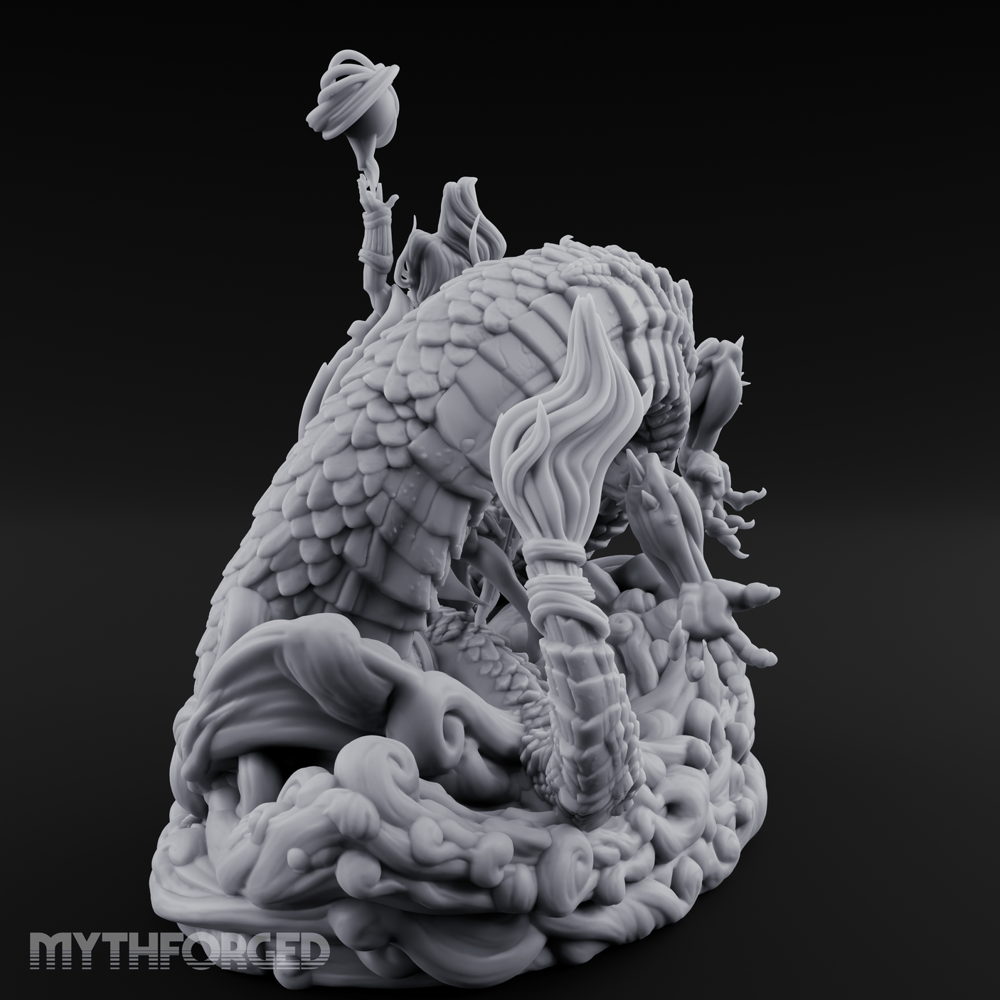Wand Wielding Dragon Taming Sorcerer Miniature for Dungeons and Dragons, Pathfinder or other TTRPGs