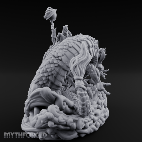 Wand Wielding Dragon Taming Sorcerer Miniature for Dungeons and Dragons, Pathfinder or other TTRPGs
