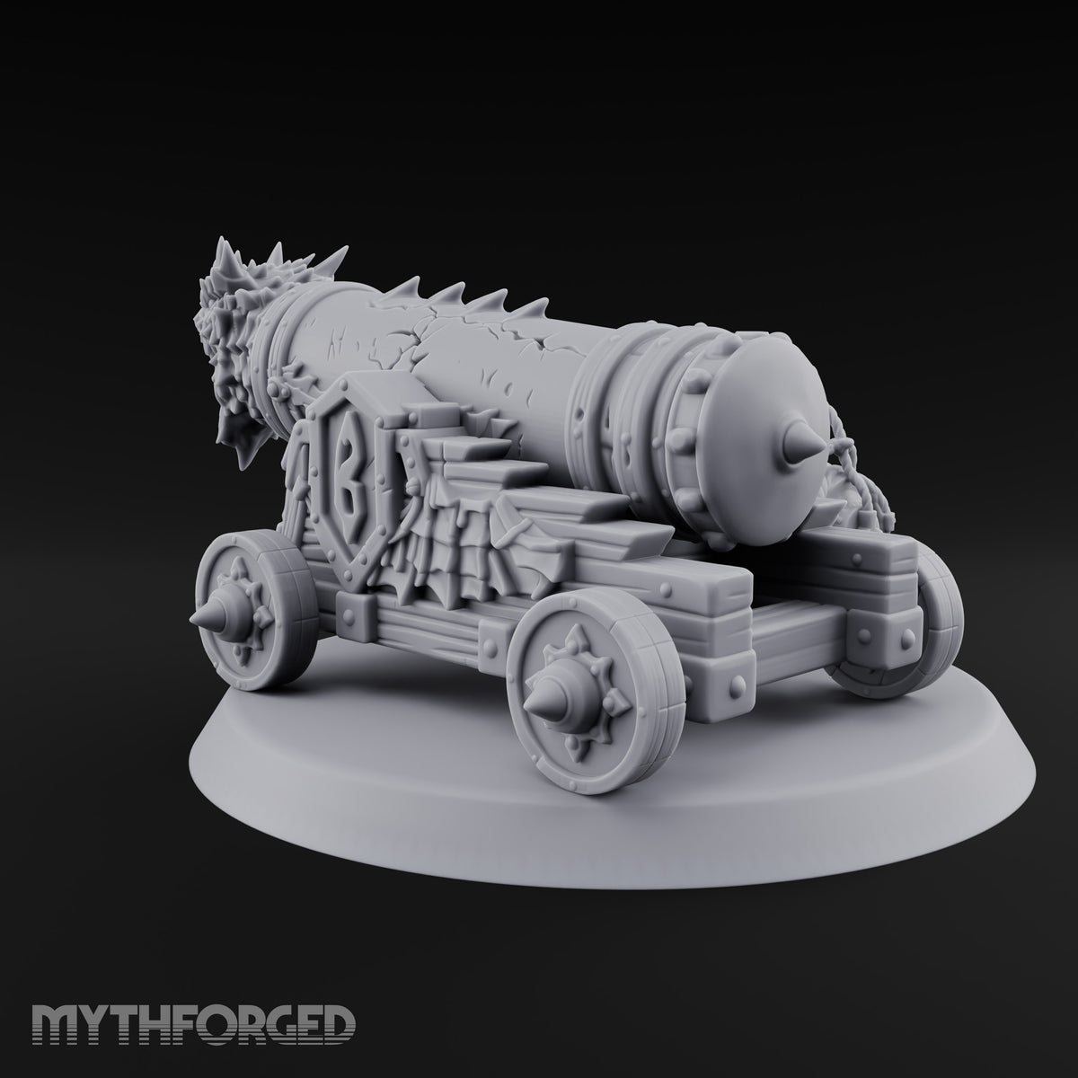 Fed on Dragon Fire Dragon-Head Cannon with Fuel Keg