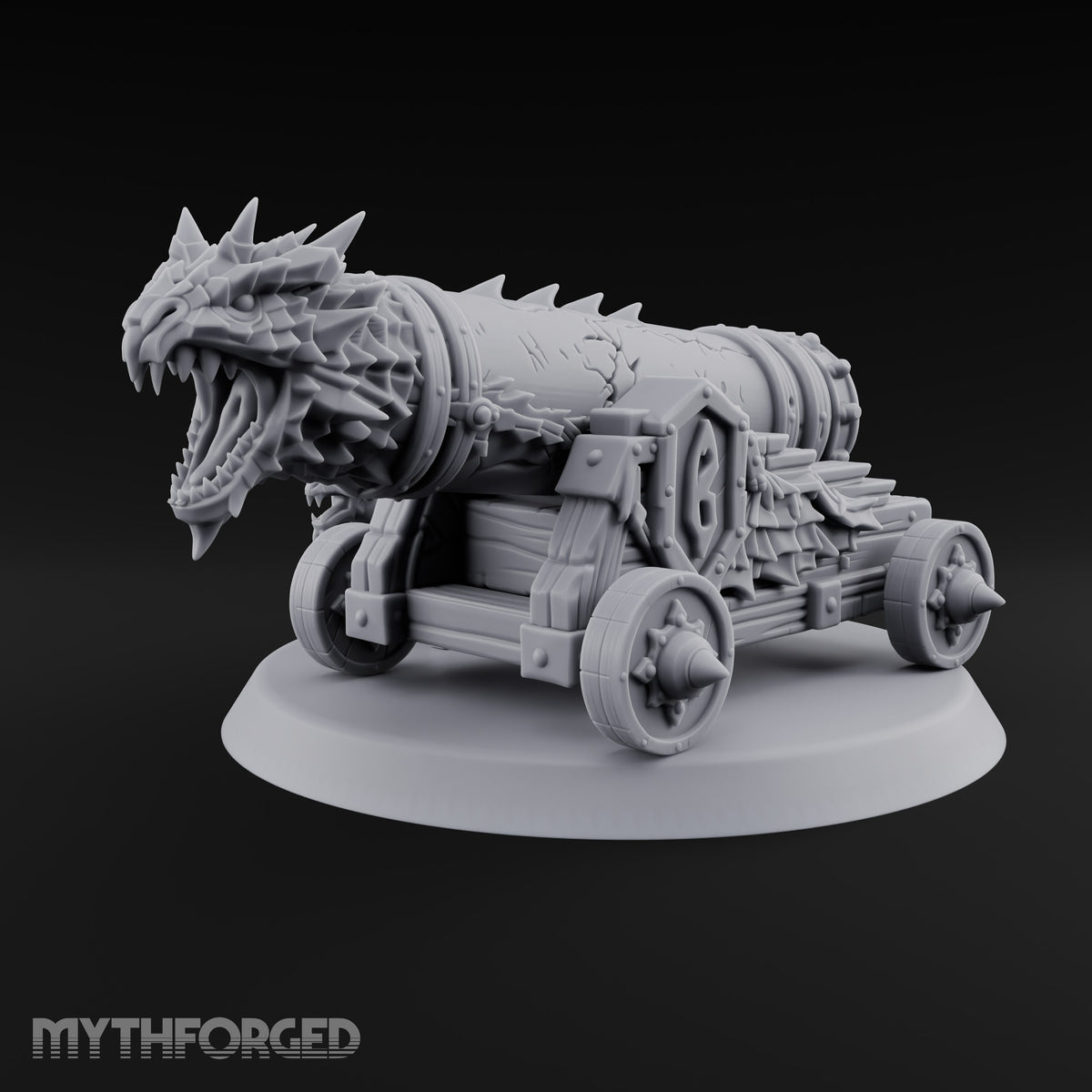 Fed on Dragon Fire Dragon-Head Cannon with Fuel Keg