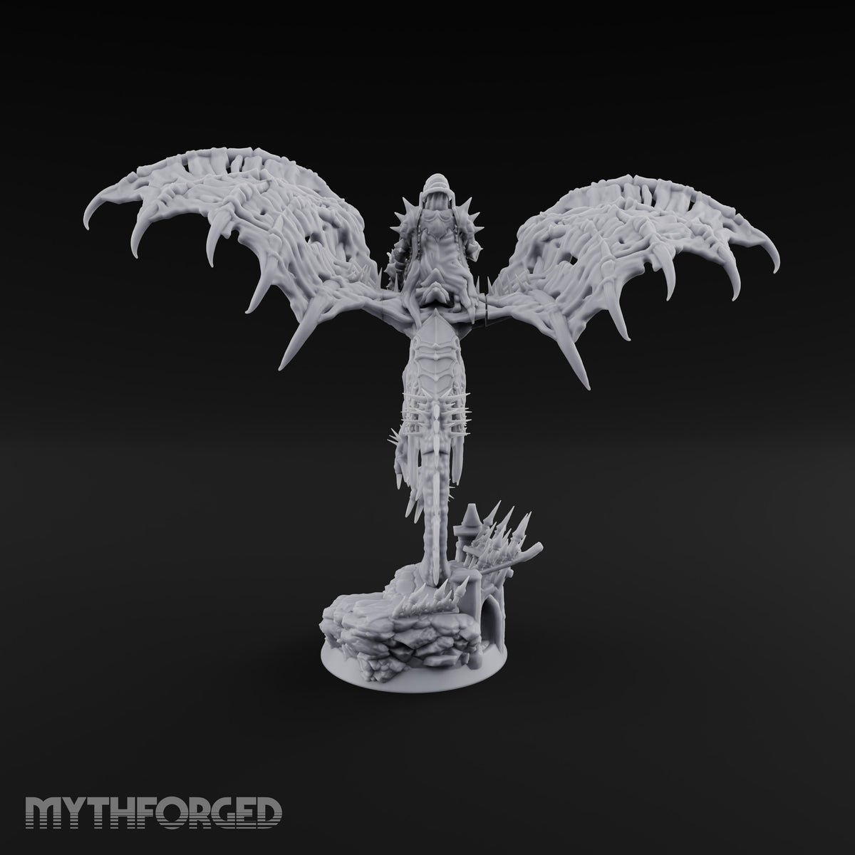 Answered the Gate's Last Summons Wraith Rider on Wyvern