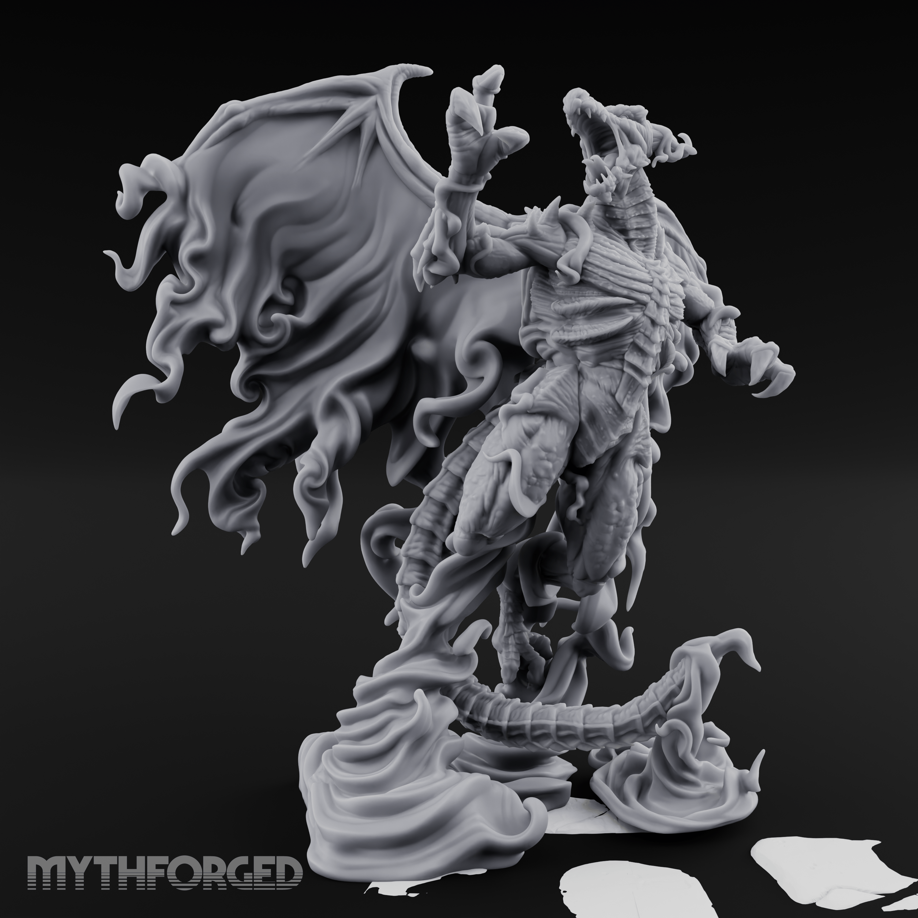 Cloaked In Wisps Spirit Dragon Specter