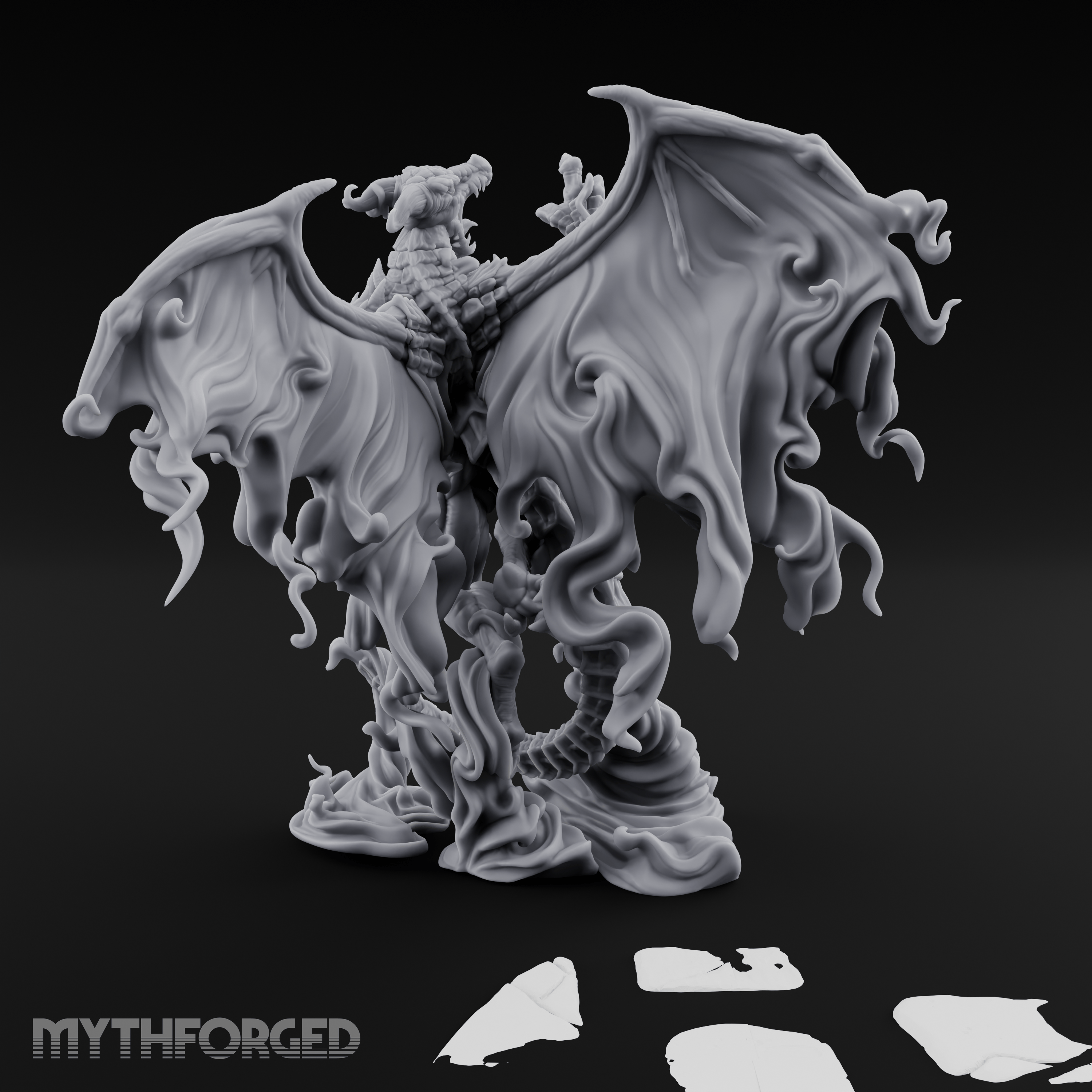 Cloaked In Wisps Spirit Dragon Specter