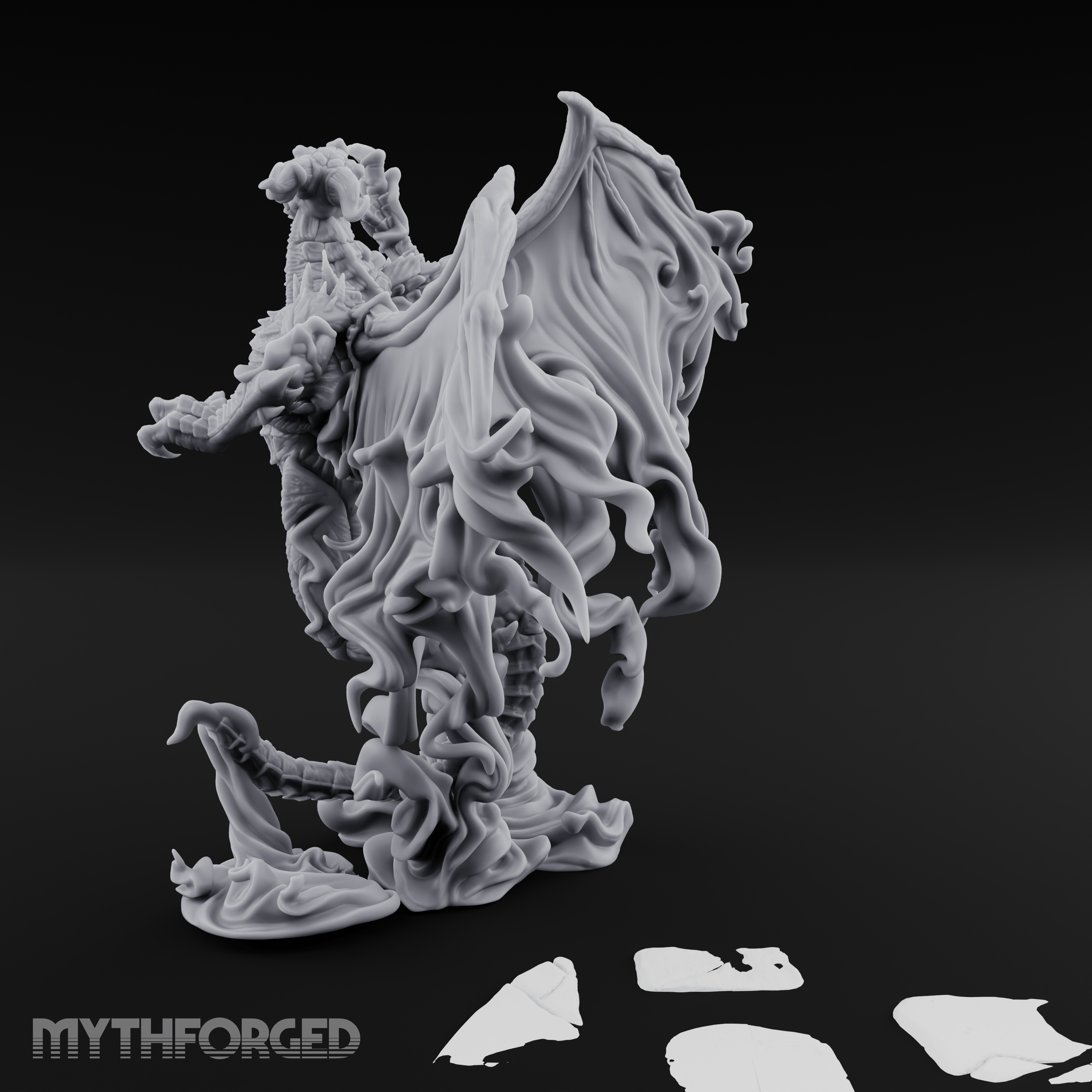 Cloaked In Wisps Spirit Dragon Specter