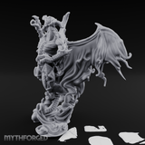 Cloaked In Wisps Spirit Dragon Specter Miniature for Dungeons and Dragons, Pathfinder or other TTRPGs