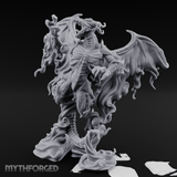 Cloaked In Wisps Spirit Dragon Specter Miniature for Dungeons and Dragons, Pathfinder or other TTRPGs