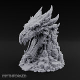 Rockslide Roar Stone Dragon Head Statue