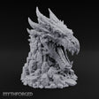 Rockslide Roar Stone Dragon Head Statue