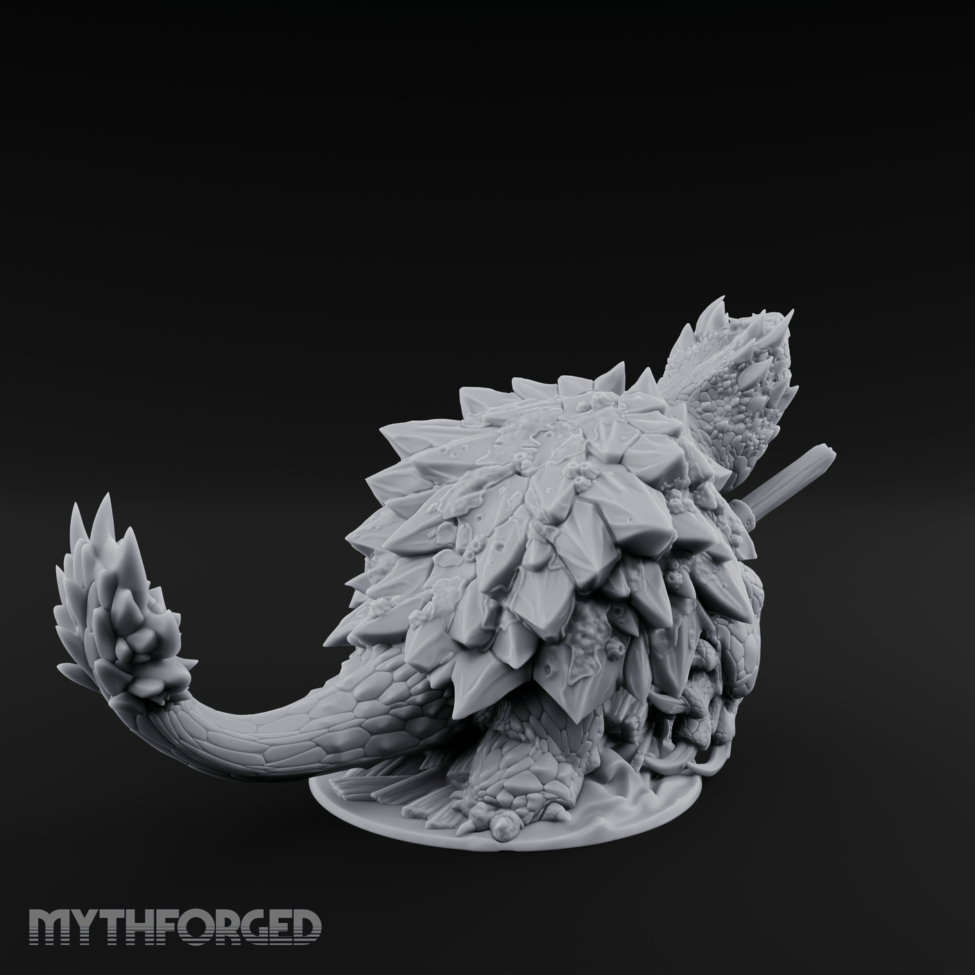 Spines Bristling Menace Dragon Turtle Brute Miniature for Dungeons and Dragons, Pathfinder or other TTRPGs