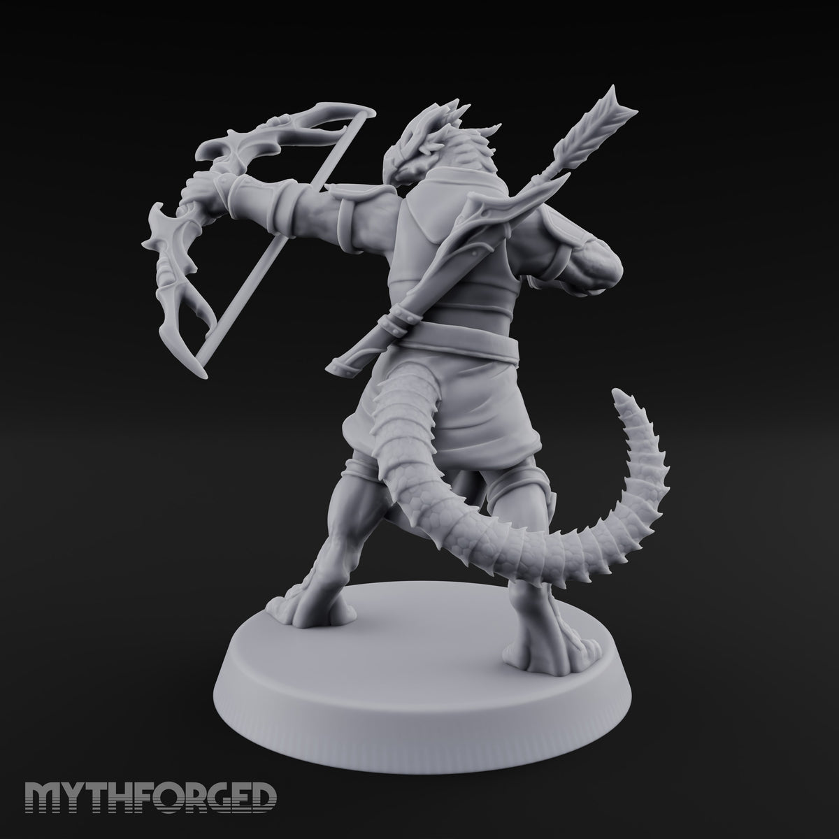 Crests Up, Tails Out Dragonborn Archer A
