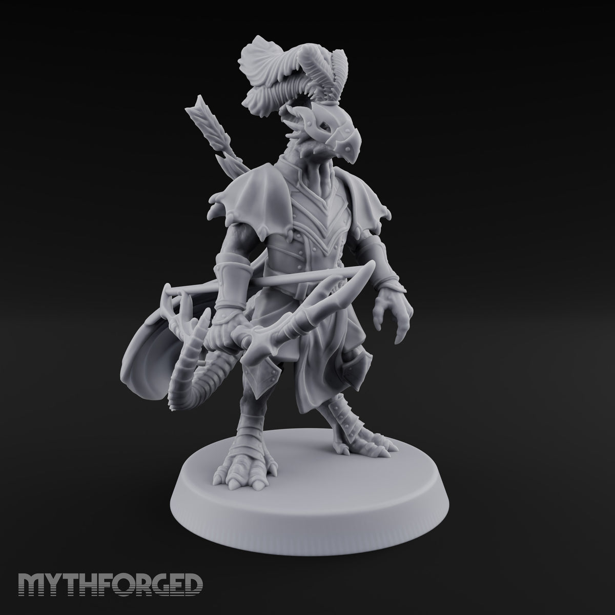 Feathered Hat Dragonborn Archer Leader
