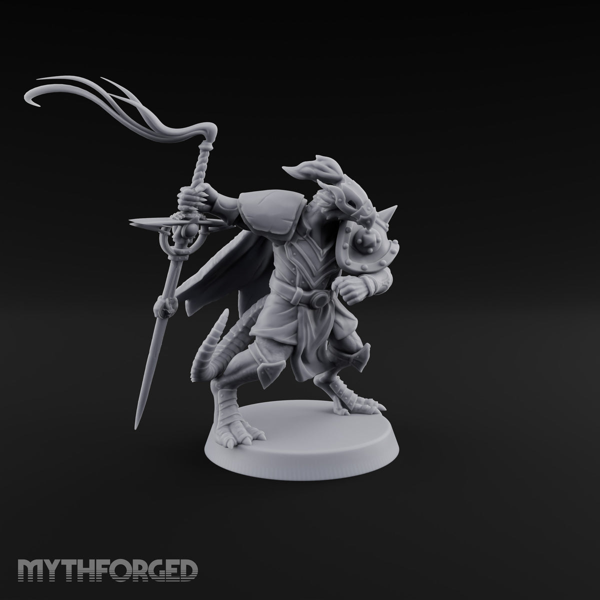 Cross-Guard Raised Dragonborn Champion