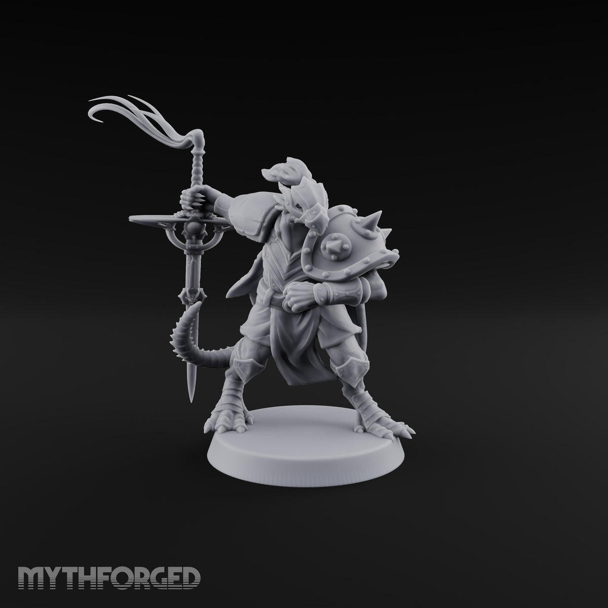 Cross-Guard Raised Dragonborn Champion