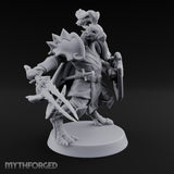 Shield Braced Dragonborn Champion