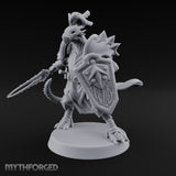 Shield Braced Dragonborn Champion