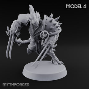 Spiked Shields, Twin Claws Dragonborn Reaver A
