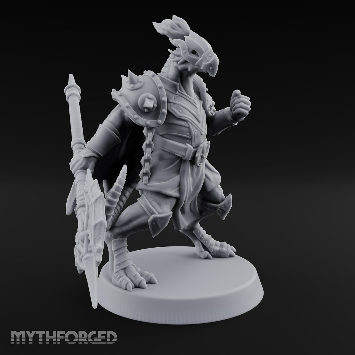 Crest Up, Glaive Down Dragonborn Sentinel Leader