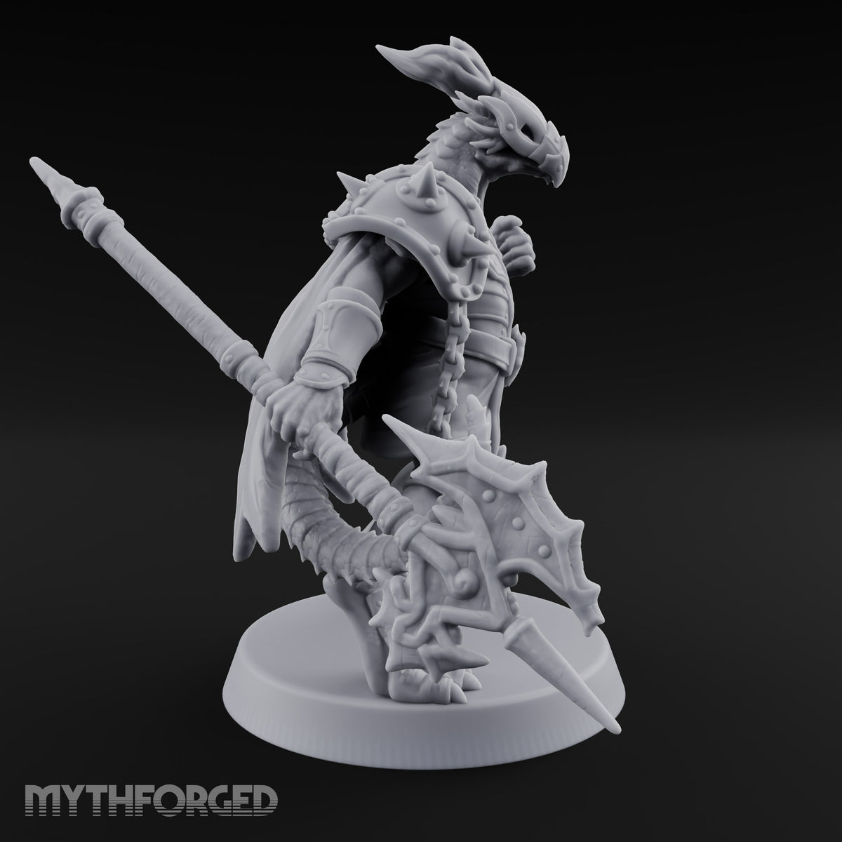 Crest Up, Glaive Down Dragonborn Sentinel Leader