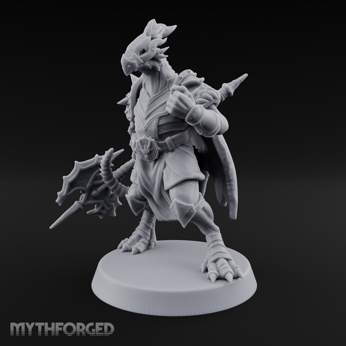 Crest Up, Glaive Down Dragonborn Sentinel Leader