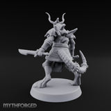 Antlers Up, Blades Crossed Dragonborn Swordmaster