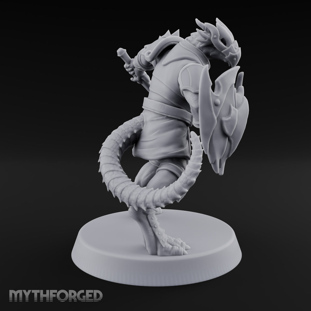 Scales Rattle, Shields Rise Dragonborn Swordsman A