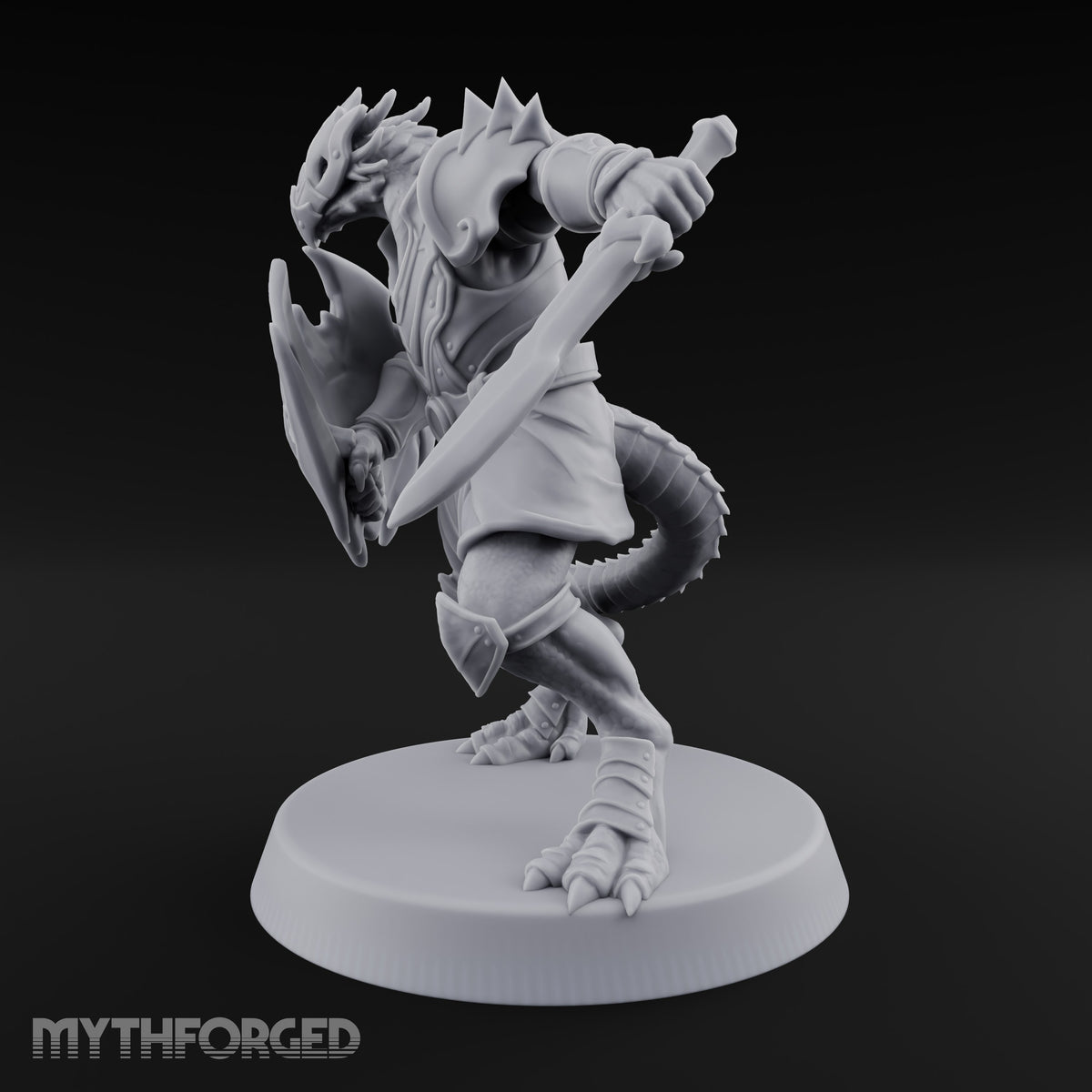 Scales Rattle, Shields Rise Dragonborn Swordsman A