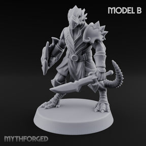 Scales Rattle, Shields Rise Dragonborn Swordsman B