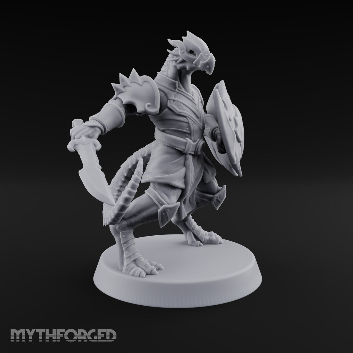 Scales Rattle, Shields Rise Dragonborn Swordsman F