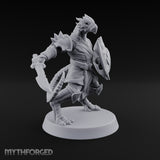 Scales Rattle, Shields Rise Dragonborn Swordsman F