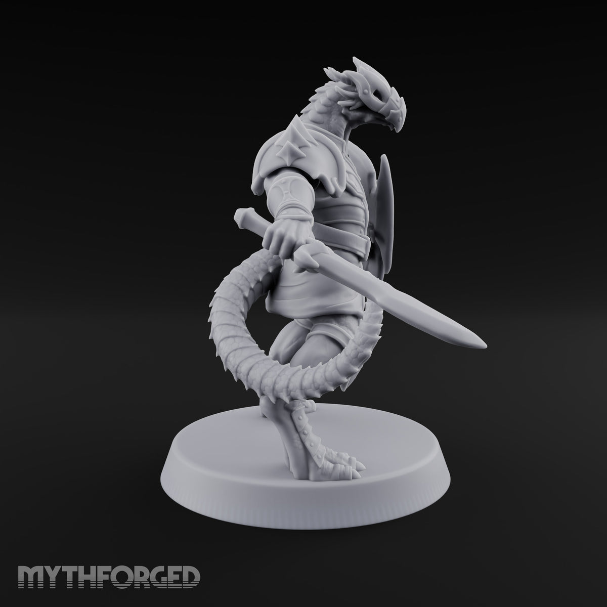 Scales Rattle, Shields Rise Dragonborn Swordsman F