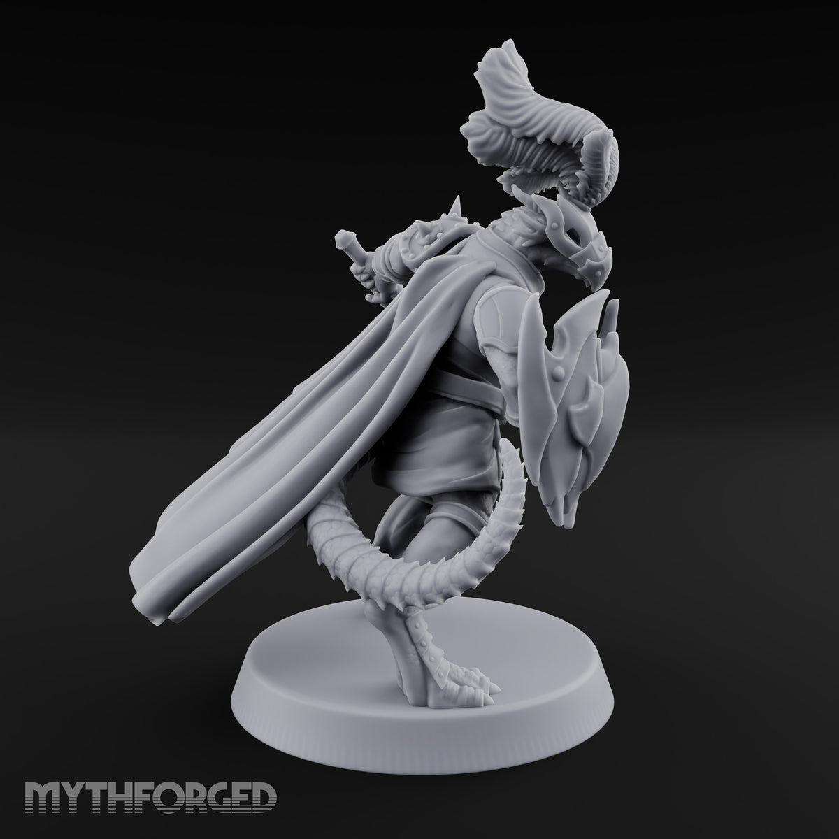 Shield Turned, Cloak Streaming Dragonborn Swordsman Leader