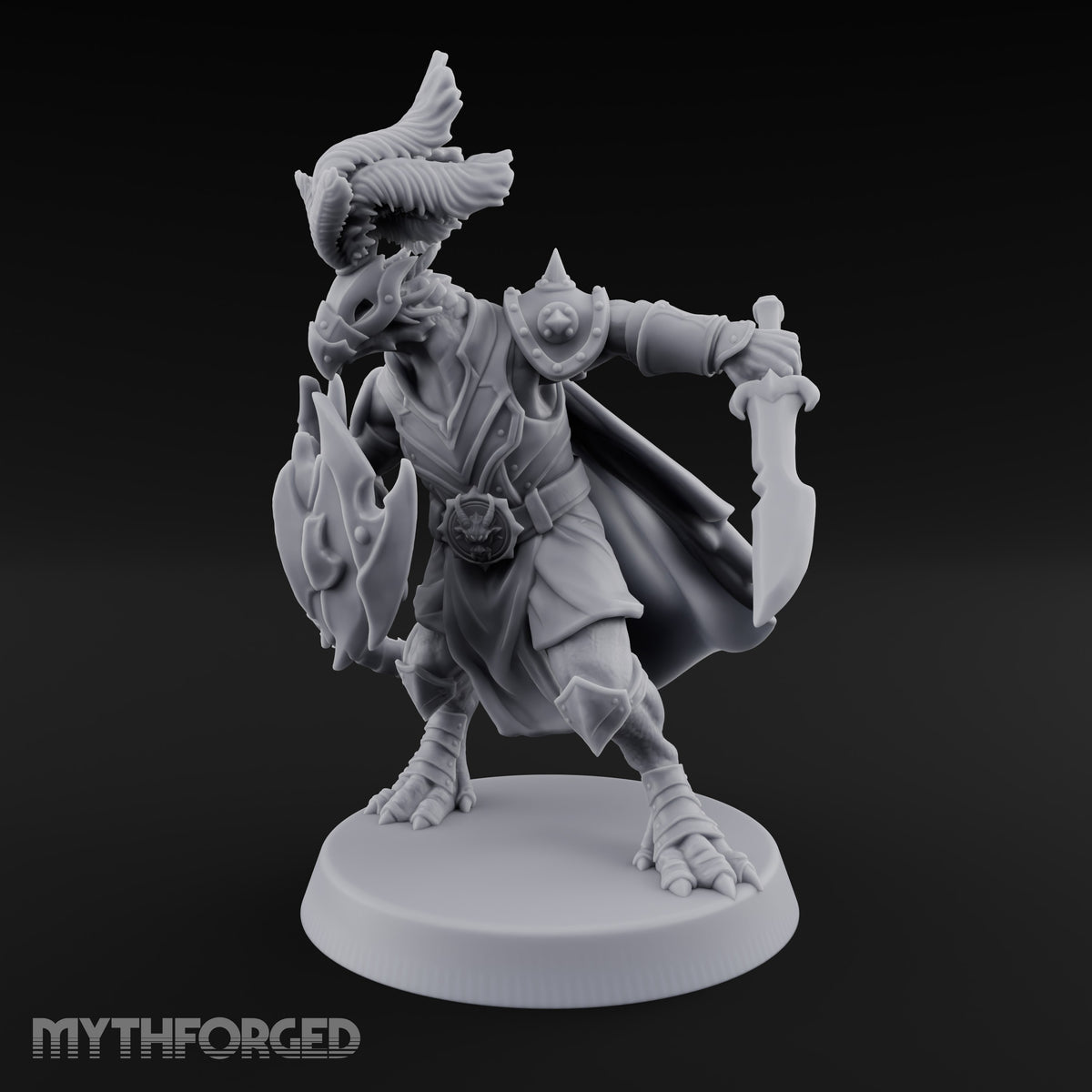 Shield Turned, Cloak Streaming Dragonborn Swordsman Leader