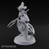 Shield Cocked, Fork Trailing Dragonborn Warden Leader