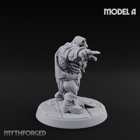 Skull Hurling Draugr Siege Engineers Miniature for Dungeons and Dragons, Pathfinder or other TTRPGs