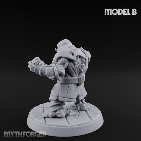 Skull Hurling Draugr Skullcaster B Miniature for Dungeons and Dragons, Pathfinder or other TTRPGs